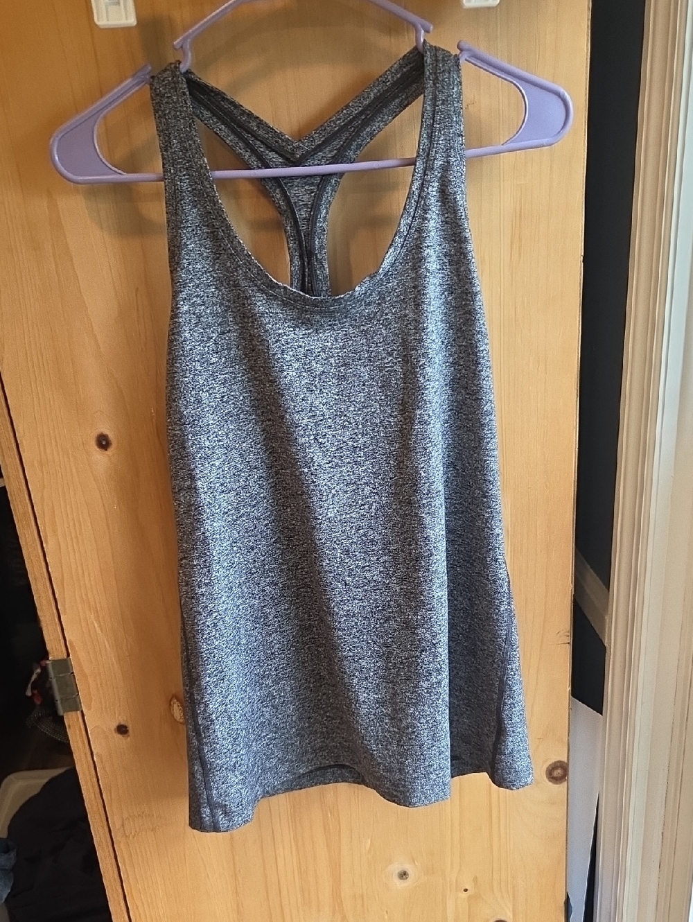 lululemon athletica Gray Marled Racerback Tank